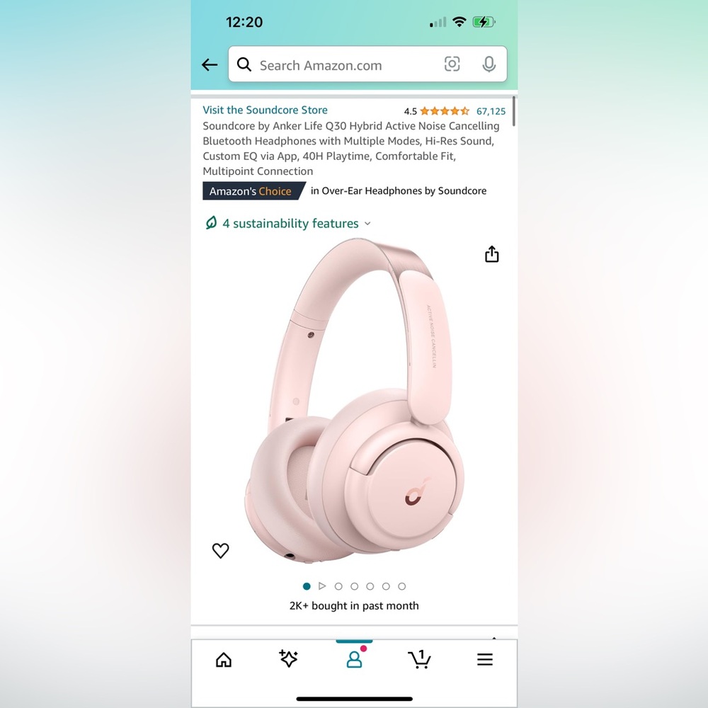 Soundcore Q30 Hybrid Active Noise Cancelling Bluetooth Headphones